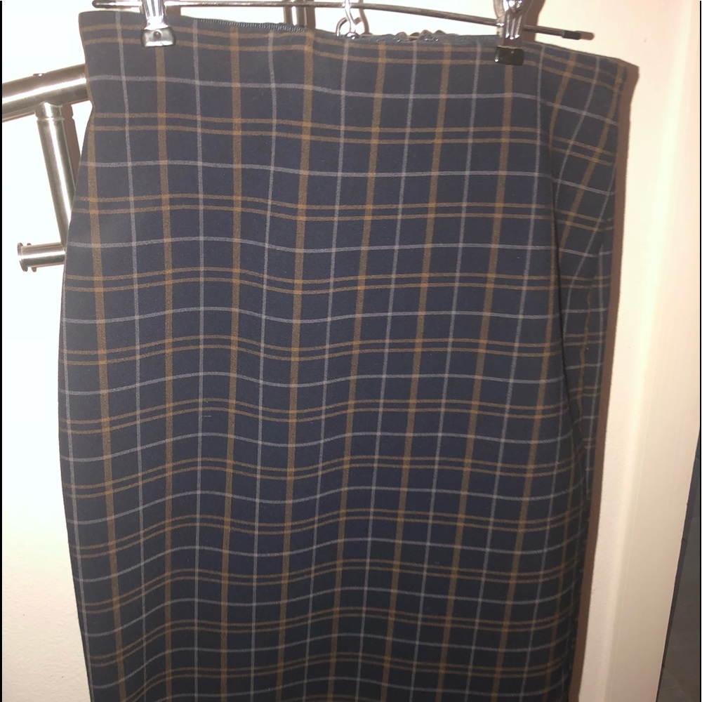 Ann Taylor Plaid Pencil Skirt